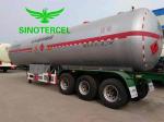 Mn Steel Gas Tank Semi Trailer Fuel Tank 55000Liters Propane Semi Trailer