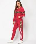 Womens Tracksuits Cotton Polyester Leopard Print Side Stripe Women Jogging 2