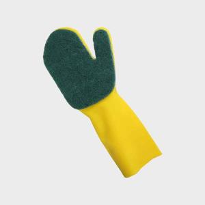 Quality Single Layer Souring Pad Dishwashing Sponge Gloves For Household Work Black wholesale