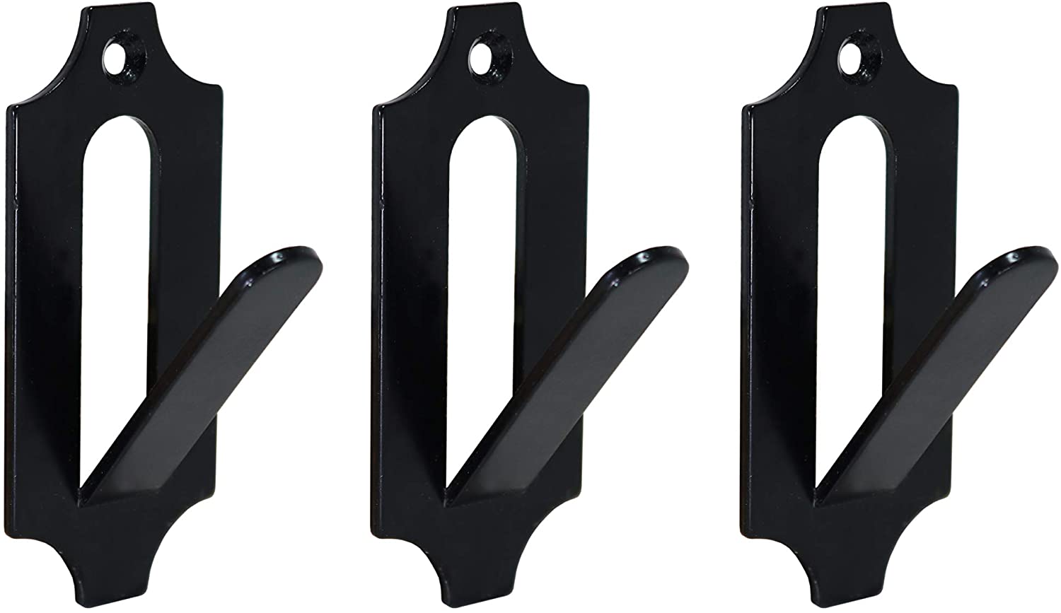 European Mount Deer Skull Large Hooks Wall Mounting Bracket Kit Black Fabric Type