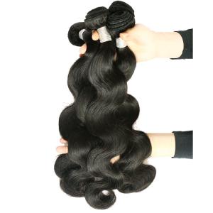 Quality 100% Human Peruvian Body Wave Hair Bundles 7A Grade Without Processed wholesale
