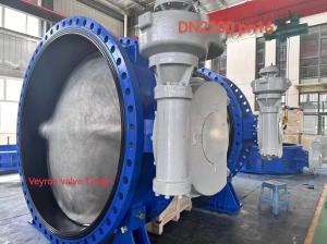 Quality Flanged wormgear Rotork Captop Underground butterfly valve DN2200 2400 wholesale