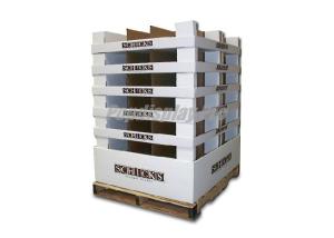 Quality Eye Catching Cardboard Pallet Display Pantone Color Printed For Clothing wholesale
