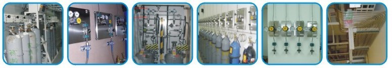 R1100 malaysia ss changeover nitrogen regulators, manual gas panel