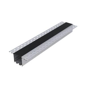 Quality Indoor Plasterboard LED Profile , Drywall LED Strip Silver White Black Color wholesale