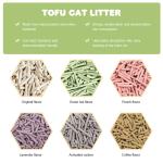 100% Natural Tofu Cat Litter Odor Locking Clumping Biodegradable Cat Litter