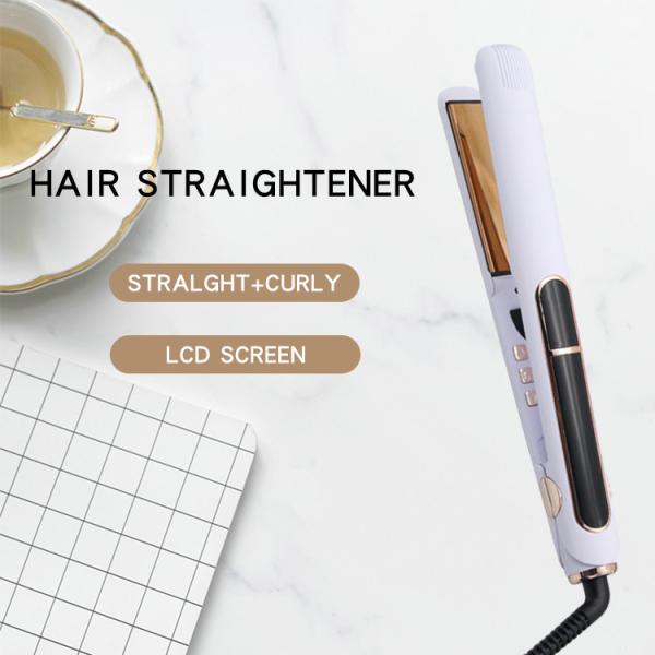 FCC Quick Heating 280mm 2 In 1 Professional Hair Straightener , Salon Quality