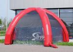 8 mts dia. 5 legs outdoor movable inflatable camping tent with 4 transparent