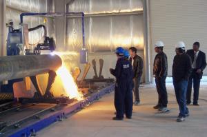 China 12m long CNC pipe profile plamsa cutting machine on sale