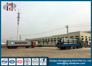 Quality Q345 GR65 Galvanized Steel Electric Pole With 20-55FT Height For Transmission Line wholesale