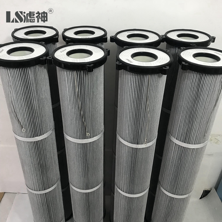 99.99% Dust Collector Air Filter , ISO9001 Cartridge Air Filter