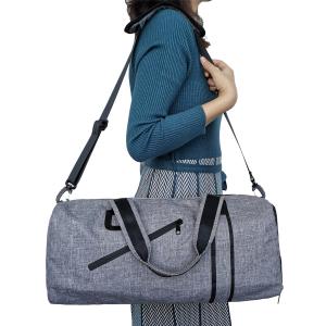 Quality 465mm Lightweight Round Gym And Computer Bag With Shoe Compartment Sport Duffle wholesale