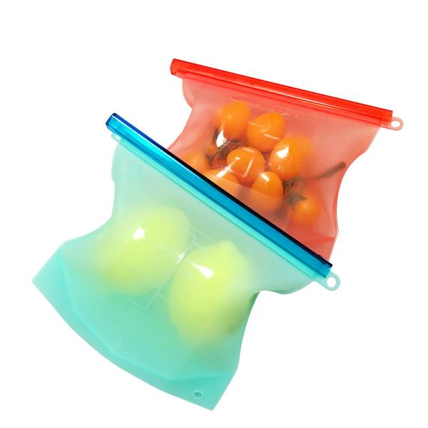 Kitchen Rezip Reusable Silicone Freezer Bags 1000ml Resistant Versatile