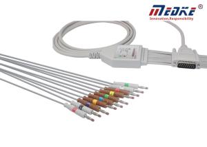 Quality DB15 Pin Nihon Kohden AHA ECG9620 Ecg Electrode Cable wholesale