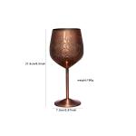 Stainless Steel Wine Glasses Metal Unbreakable Stemmed Wine Glasses Goblet