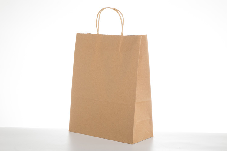 15 Colors Paper Gift Bags With Handles Bulk , Food Tote Bags 22X16X10 Cm