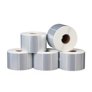 Quality Blank Direct Thermal PET Label Sticker Silver For Shipping Address Color Coding wholesale