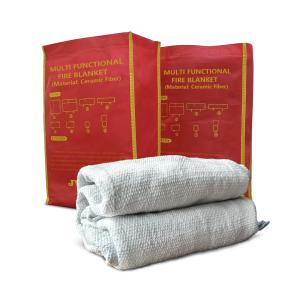 Quality White Ceramic Fiber Fire Blanket Perfect Emergency Solution For Factorie wholesale