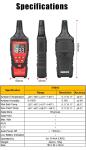 99 Groups Multimeter Accessories , Digital Temperature And Humidity Meter