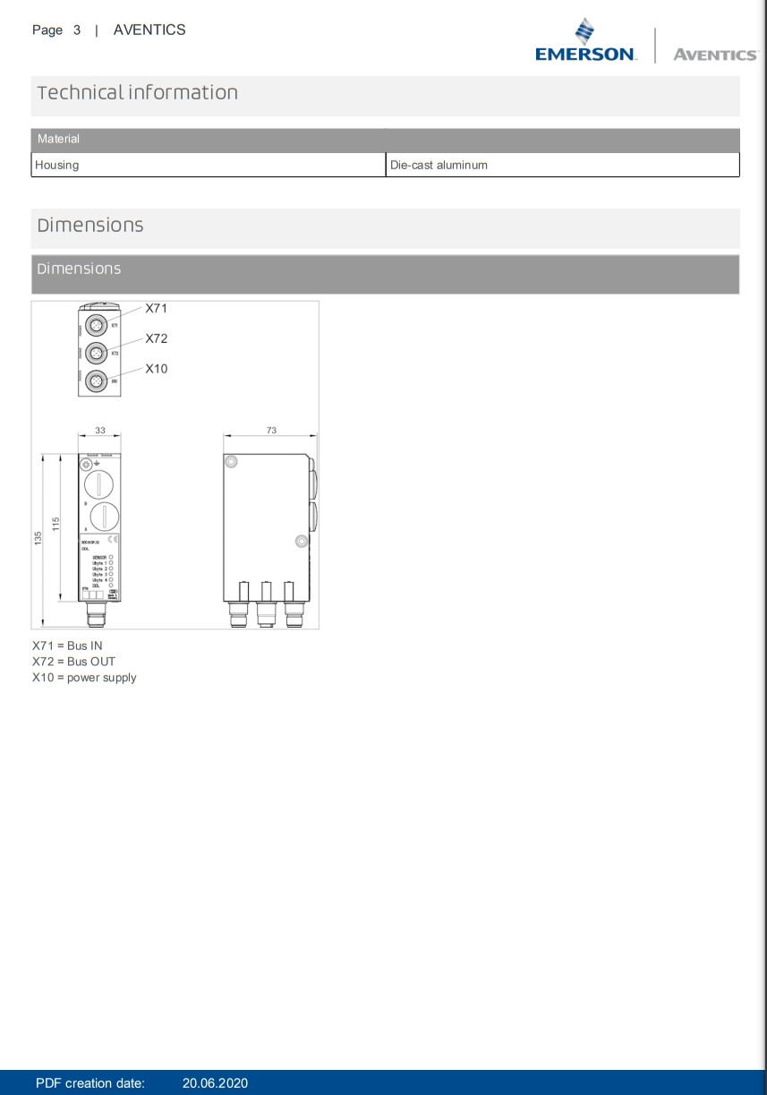 AVENTICS Series BDC Bus Coupler With Driver Streamlined Connectivity for Valve Systems