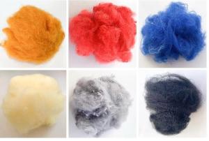 Quality Recycled PSF Polyester Yarn Raw Material 76mm Good Crimp Shaping wholesale
