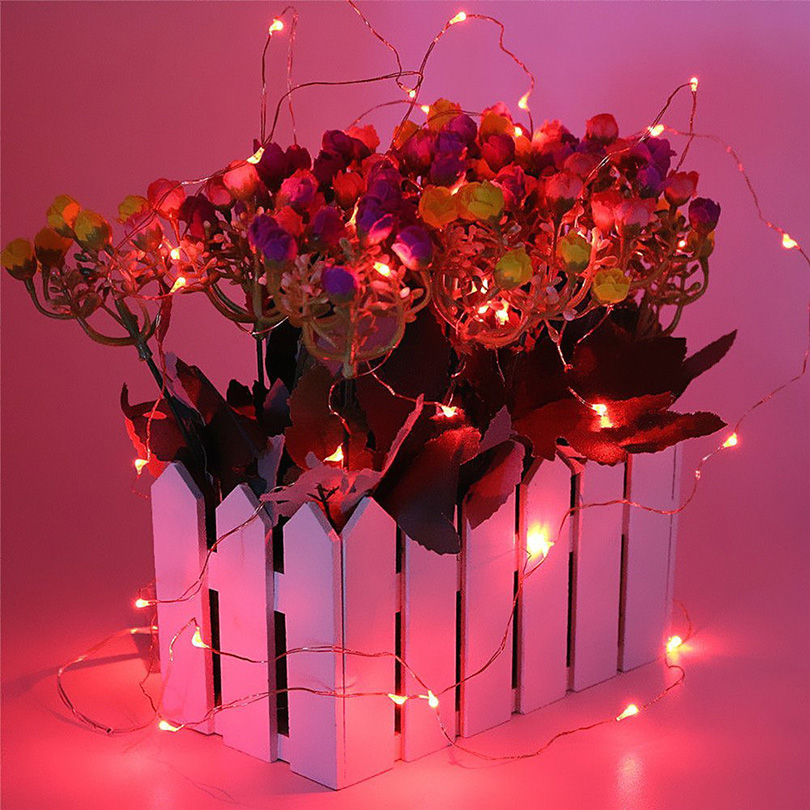 Mini LED String light 2M Silver Wire Fairy Lights for Garland Home Christmas Wedding Party Decoration Powered by CR2032