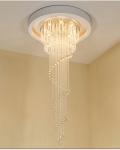 Modern Double Spiral Staircase Lustre Crystal ceiling lights for entrance