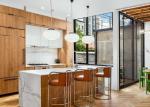 Steel Structure Wooden Decorate Houses , Prefabricated Bungalow Homes