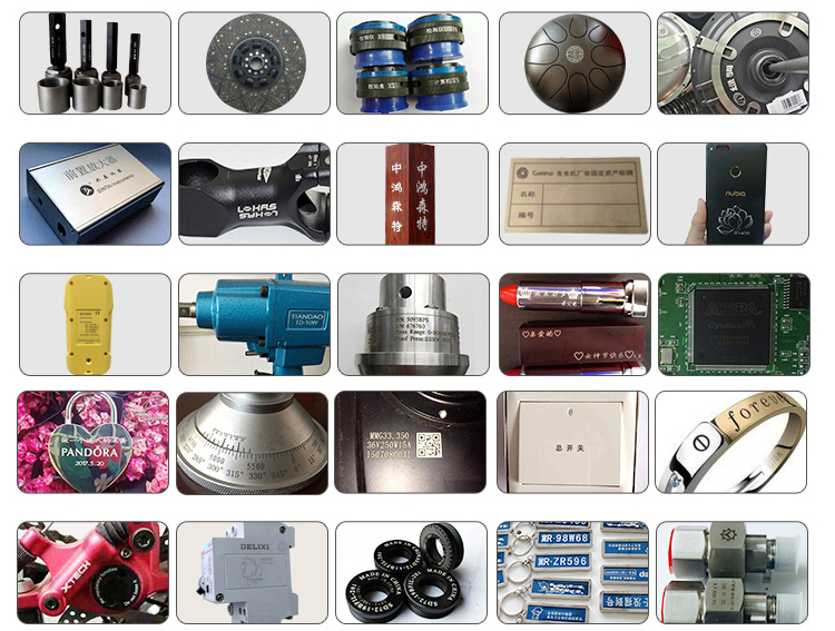 Separate Portable Mopa 3D Fiber Laser Engraving Machine For Metal Rubber Plastic