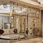 metal privacy screen stainless steel hanging room divider decoration laser cut