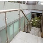 Modern Apartment Design Tempered Laminated Glass Stair Balustrade with CE