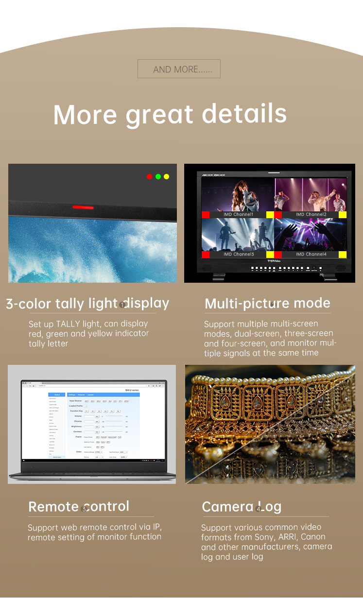 3840*2160 TYST 27 Inch Professional Monitor Supporting HDR Gamma EOTF Mode SDR and HDR Image Comparison