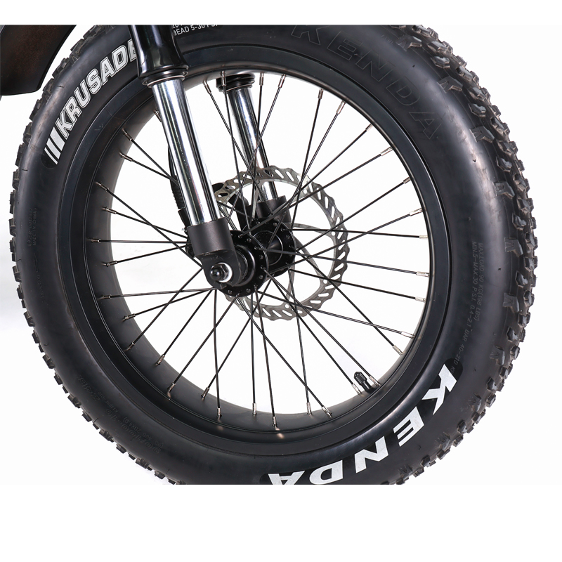 48V Battery Electric Bike for Adults 750W 1000W Motor 7 Speed 20" Tire and Front Fork Suspension Electric Cruiser Bikes