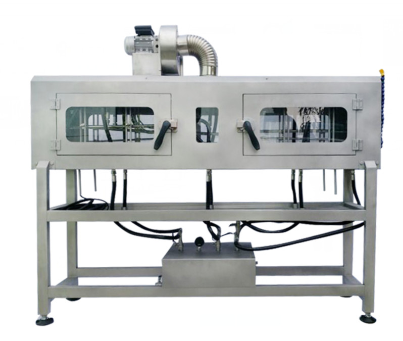 Newest factory produce steam bottle tunnel/semi automatic labeling machine