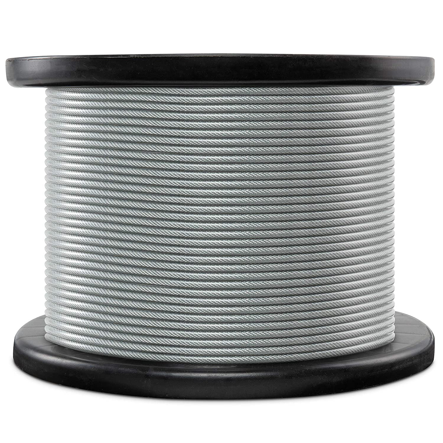 Deck Railing System T316 Aircraft Cable Kits 500FT 7x7 Strands Stainless Wire 1/8" SS Cable Stainless Steel Wire Rope Cable