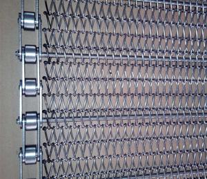 Quality Heat Resistant Metal Mesh Conveyor Belt , Chain Drive Conveyor Customized Width wholesale