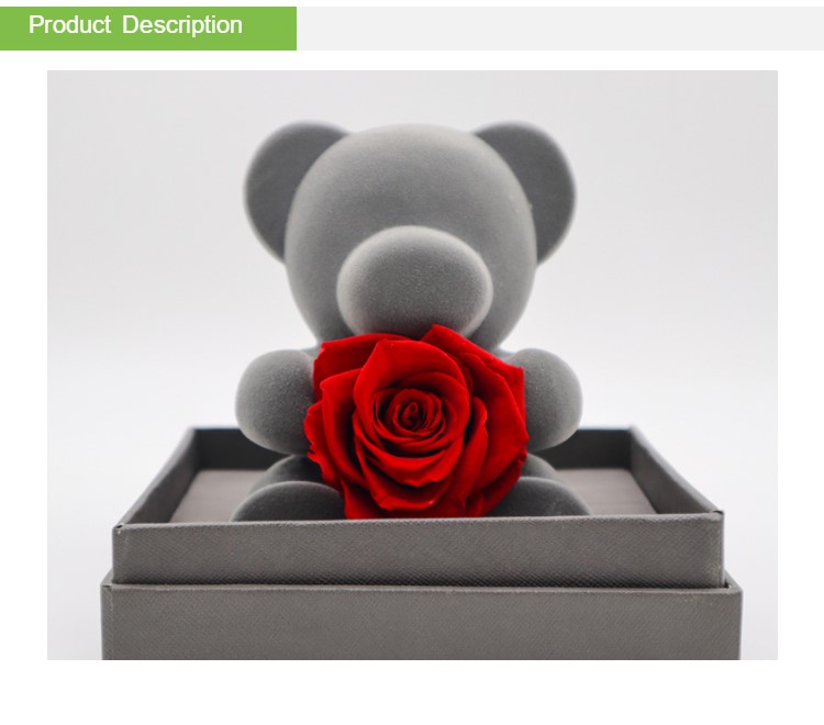 Sweetheart Eternal Rose Bear Never Wilting Flowers Representing Long Lasting Love