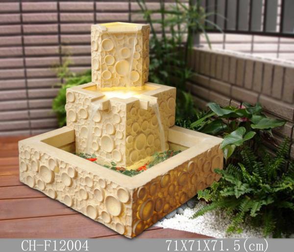 Polygon Fish Tank Sandstone Brick Garden Fountain
