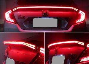 Quality Honda New Civic Sedan 2016 2018 Auto Sculpt Roof Spoiler , Led Light Rear Wing wholesale