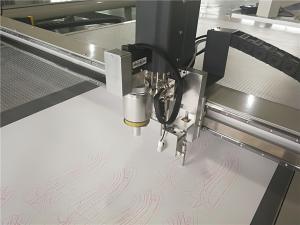 Quality Oscillating Knife Imitation Leather Cutting Machine , Mat Cutting Machine wholesale