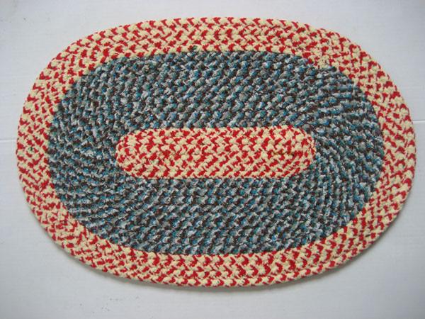 Unusual multi-color decorative washable absorbent Cotton Door Mat with size 38 x