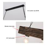 Solid Wood Chandelier Creative Industrial Style Restaurant Living Room Hot Pot