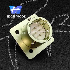Quality OHS Series Ultra-Small Electrical Connector Aluminum Alloy Square Flange Receptacle With 7 Contacts Silvering wholesale