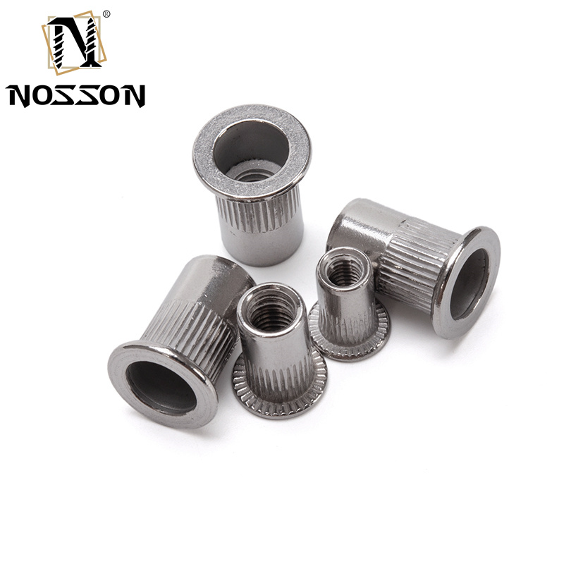 Metric Measurement System Threaded Insert Nut for Automotive Furniture SS304 Stainless Steel M6/M8/M10 Plain Finish