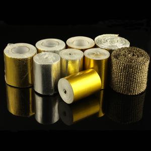 Quality Silica Basalt Fabric Fiberglass Titanium Lava Thermal Insulation Wrap Tape Fire Shield wholesale