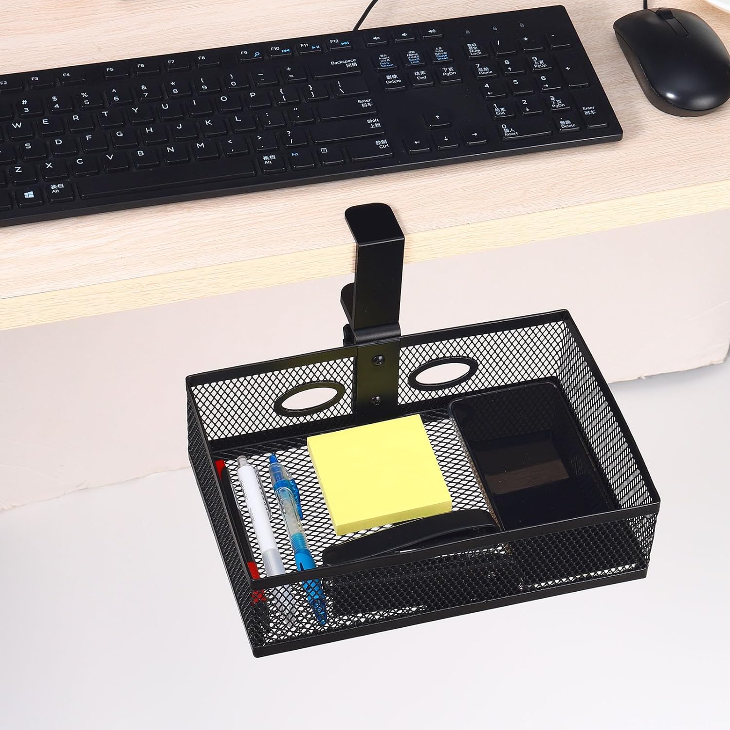 Streamline Your Workspace with Wall Mounted Rotating Under Desk Drawer and Cup Holder