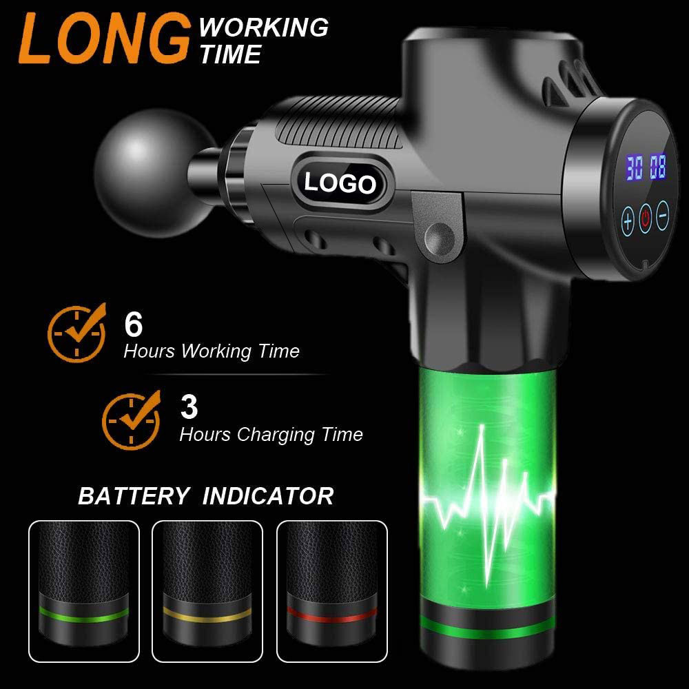 2400mAh Deep Tissue Percussion Massager For Muscle Relief