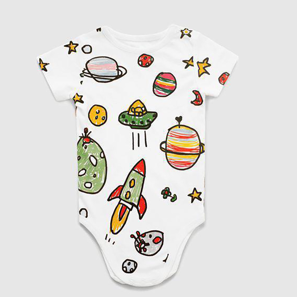 2023 Infant Toddler Clothes Custom Short Sleeve Baby Summer Rompers Baby Rompers