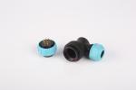 Nylon PA66 Sp21 Ip68 Male Plastic Connector Right Angled 9 Pin 22awg