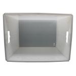 Turnover Corrugated Postal Tote White USPS Shipping Plastic Totes